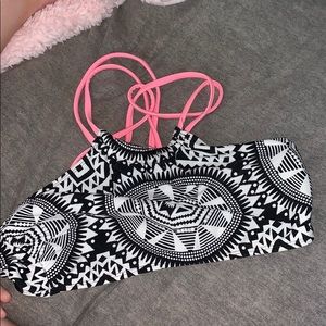 Bikini top size medium tribal print halter top